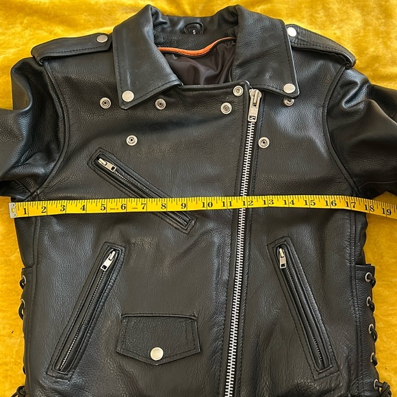 Women’s leather motorcycle jacket - Picture 4 of 16